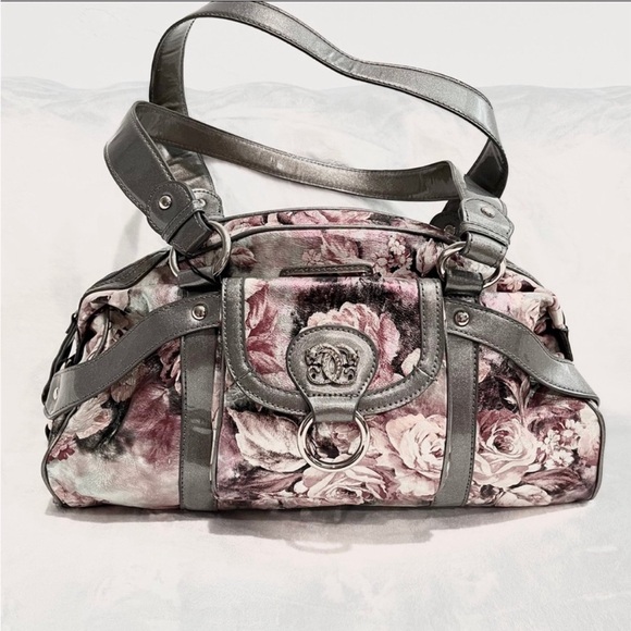 NWOT Sharif 1827 purse in silver/pink floral. - Picture 5 of 11